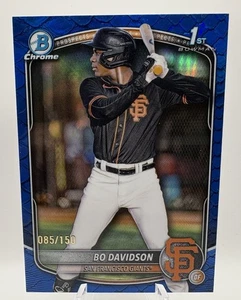Bowman 2025 cromo BO DAVIDSON refractor reptiliano azul 1er BCP-206 GIGANTES - Imagen 1 de 2
