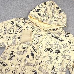 Vidcon Hoodie Mens Large Ivory Convention Fleece Sweatshirt All Over Print AOP - Picture 1 of 11