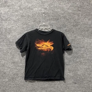 Hawk Skateboarding YOUTH BOYS Size Medium M 10-12 Short Sleeve Black T-Shirt Y2K - Picture 1 of 8