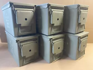 Munitionsdosenbox 6 Stück 0,50 CAL M2A2 Militär Überschuss Top USA - Bild 1 von 16
