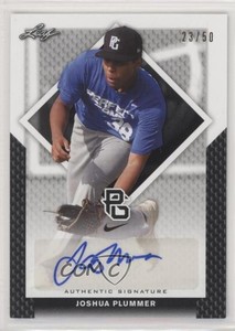 2016 Leaf Perfect Game National Showcase Black /50 Joshua Plummer #BA-232 Auto