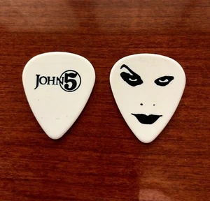 John 5 Rob Zombie 2010 Tour Band White Eyes Guitar Pick - Picture 1 of 1