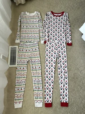 USED Boys Hanna Andersson Christmas Pajamas Size 12 - Image 1 of 4