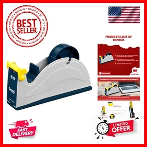 Excell ET-1170 Dispenser da scrivania in acciaio blu/grigio: 1 pollice Largo 3 pollici nucleo - Foto 1 di 7