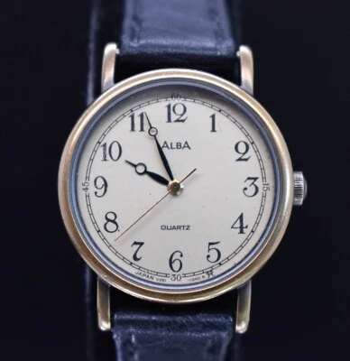 Reloj De Colección ALBA by SEIKO Mujer V251-0220 Reloj De Cuarzo Mujer BATERÍA Y CORREA NUEVA Foto 1 de 4