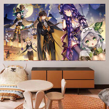Hanging Tapestry Genshin Impact Wall Anime Figure Poster Cosplay Decor Gift #48