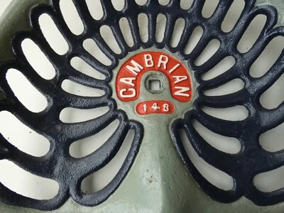 CAST IRON TRACTOR   IMPLEMENT   SEAT   VINTAGE CAMBRIAN 148 - Image 1 of 4
