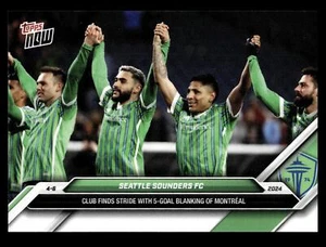 2024 Topps NOW MLS Blanking de 5 goles #34 Seattle Sounders - Imagen 1 de 2