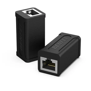 RJ45 Inline Coupler,  2 Pack Cat7 Cat6 Cat5E Ethernet Coupler Female to Female - Afbeelding 1 van 7