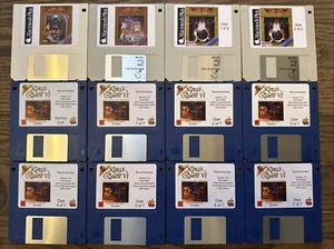 Vintage Apple Macintosh Classic Kings Quest 1,2,3,5 On New 800K/1.4mb Disks - Afbeelding 1 van 1