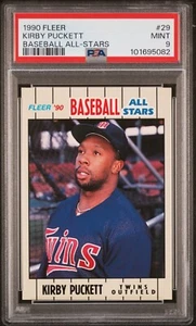 1990 Fleer Baseball All-Stars Kirby Puckett # 29 PSA 9 Mint - Bild 1 von 2