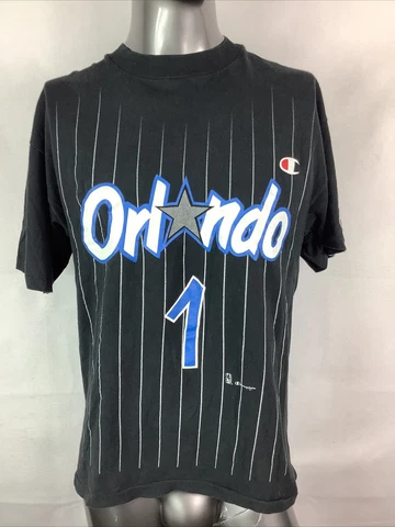 VTG Champion Orlando Magic #1 Penny Hardaway T-Shirt Single Stitched Sz Lg USA Cover