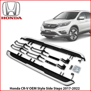 Running Boards Side Steps Nerf Bar Pair OEM Style For Honda CR-V CRV 2017-2022 - Picture 1 of 23