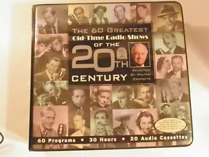 60 Greatest Old-Time Radio Shows of the 20th Century Walter Cronkite Cassettes - Picture 1 of 5