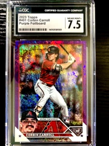 2023 TOPPS FOILBOARD VIOLA CORBINO CORBINO CATEGORIA CGC 7,5 - Foto 1 di 4