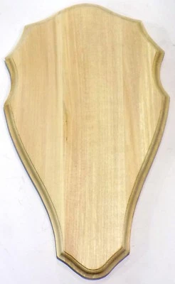 Natural Wooden base Shield Trophy Mounting Plaque For Fallow Deer and Wolf skull - Image 1 of 4