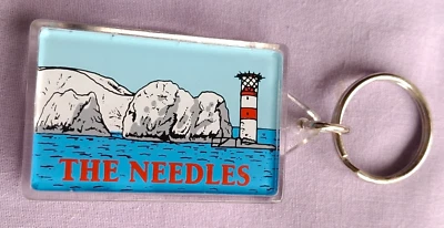 The Needles Isle of Wight Thermometer & Compass Key Ring Key Fob #4 - Image 1 of 2