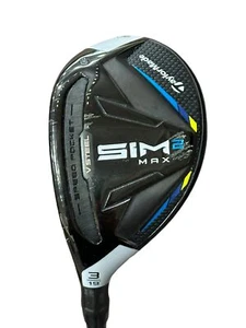 TaylorMade LH Sim Max Rescue 19° 3 Hybrid Ventus 6 R Flex Shaft Crossline Grip - Picture 1 of 10