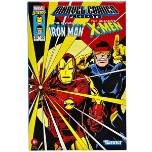 FIGURAS IRON MAN CYCLOPS MARVEL LEGENDS X-MEN HASBRO PULSE COLECCIÓN RETRO EMBALAJE ORIGINAL - Imagen 1 de 3