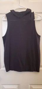 Lululemon Breeze By Hooded Tank Squad Black Size 4 - Picture 1 of 4