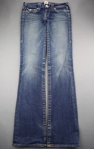 Women's True Religion Becky Jeans Boot Distressed Flap Pocket Sz 27 (Msr 30x34) - Picture 1 of 12
