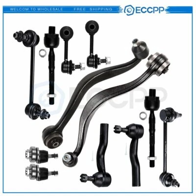 12Pcs Front Lower Control Arms Tie Rods Sway Bars For 2006-2008 2009 Ford Fusion - Image 1 of 4