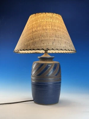 Superb Vintage Studio Pottery Table Lamp Mid Century Modern MAYHER Stoneware - Image 1 of 4