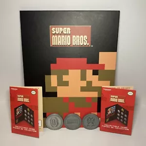 Super Mario Bros Sammler Münzbuch Thinkgeek GameStop mit 5 Münzen Kröte - Bild 1 von 12