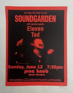 SOUNDGARDEN - Detroit - ORIGINAL Concert FLYER Poster ELEVEN Tad RARE! VTG. - Picture 1 of 1