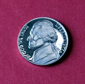1977 S PP Jefferson Nickel, in Karte Flip - kostenloser Versand - Bild 1 von 4