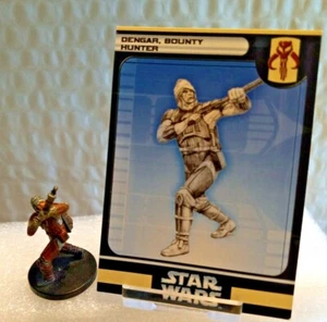 Star Wars Miniatures DENGAR, BOUNTY HUNTER FRINGE 30 29/60 RARE - Picture 1 of 2
