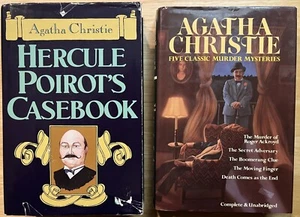 Lot of 2 Agatha Christie: Hercule Poirots Casebook~Five Classic Murder Mysteries - Bild 1 von 2