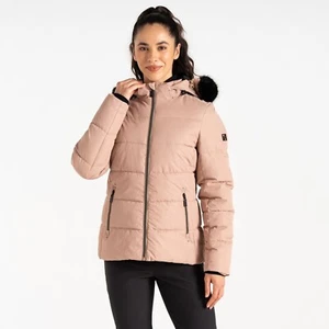 Women's Dare2b GLAMORIZE V Cashmere Brown Ladies Ski Jacket - Picture 1 of 9