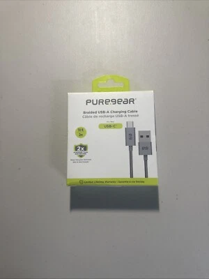 Brand New Puregear Braided USB-A Charging Cable USB-C 10ft/3m - Image 1 of 2