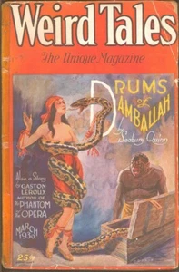Weird Tales 1930 marzo. Contiene verso de H. P. Lovecraft. Pulpa - Imagen 1 de 1