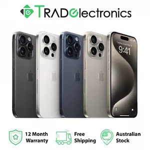 Apple iPhone 15 Pro 128GB/256GB/512GB/1 TB - Brand New + Free screen film - Picture 1 of 2