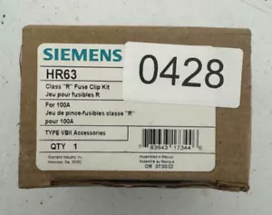 NEW Siemens HR63 100A Class R Fuse Clip Kit - Picture 1 of 2