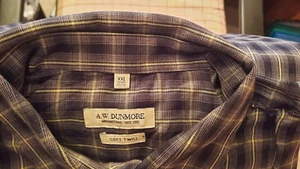 mehrfarbiges kariertes A. W. Dunmore Herren Oberhemd 2XL - Bild 1 von 5