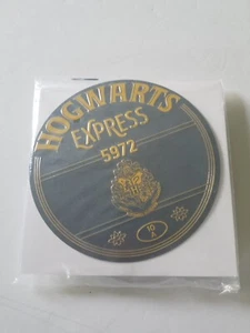 WIZARDING WORLD OF HARRY POTTER HOGWARTS EXPRESS TIN PLAQUE W/HOLDER NIP - Picture 1 of 3