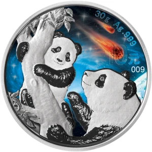10 Yuan Glowing Galaxy Edition III Panda China 30 gramos plata 2021 - Imagen 1 de 6