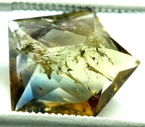 2.45 CT RAREST MULTICOLOR NATURAL AXINITE W/BLUE DOT CUT GEMSTONE @PAK - Picture 1 of 6