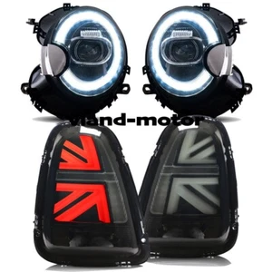 VLAND Headlights+SMOKED Tail Lights Fit 2007-2013 Mini Cooper S R56 R57 R58 R59 - Picture 1 of 12