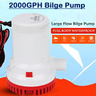 2000 GPH 12V Electric Marine Submersible Bilge Sump Water Pump For Boat Yacht photo