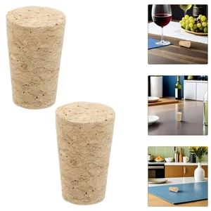  20 Stück Holz konischer Korkenstopfen Ersatzkappe weiche Weinflasche Korken für - Bild 1 von 12