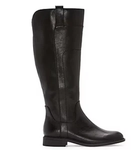 Frye and Co. Womens Riding Boots Size Size 8.5 Black Stacked Heel New $115 - Picture 1 of 8