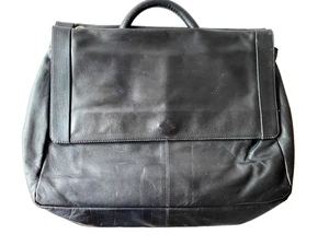Kenneth Cole Genuine Genuine Leather Messenger Bag Brief Case Laptop Bag - Picture 1 of 6