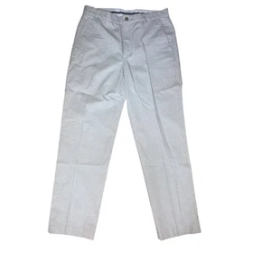 Brooks Brothers Pantalone Chino Uomo W33/L32 Grigio Clark Fit 100% Cotone - Foto 1 di 8