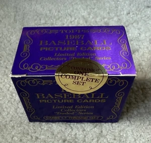 1987 Topps Traded TIFFANY Baseball COMPLETE Set UNOPENED Factory Sealed RARE L65 - Picture 1 of 7