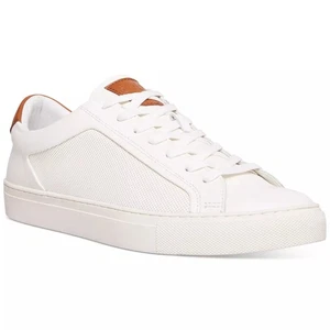 Steve Madden Men Finkle Classic Low Top Sneakers Size US 9M White Leather - Picture 1 of 5