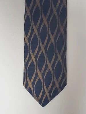 Corbata de cuello para hombre de hoy azul hecha a mano 100 % seda hecha en Italia” Foto 1 de 4